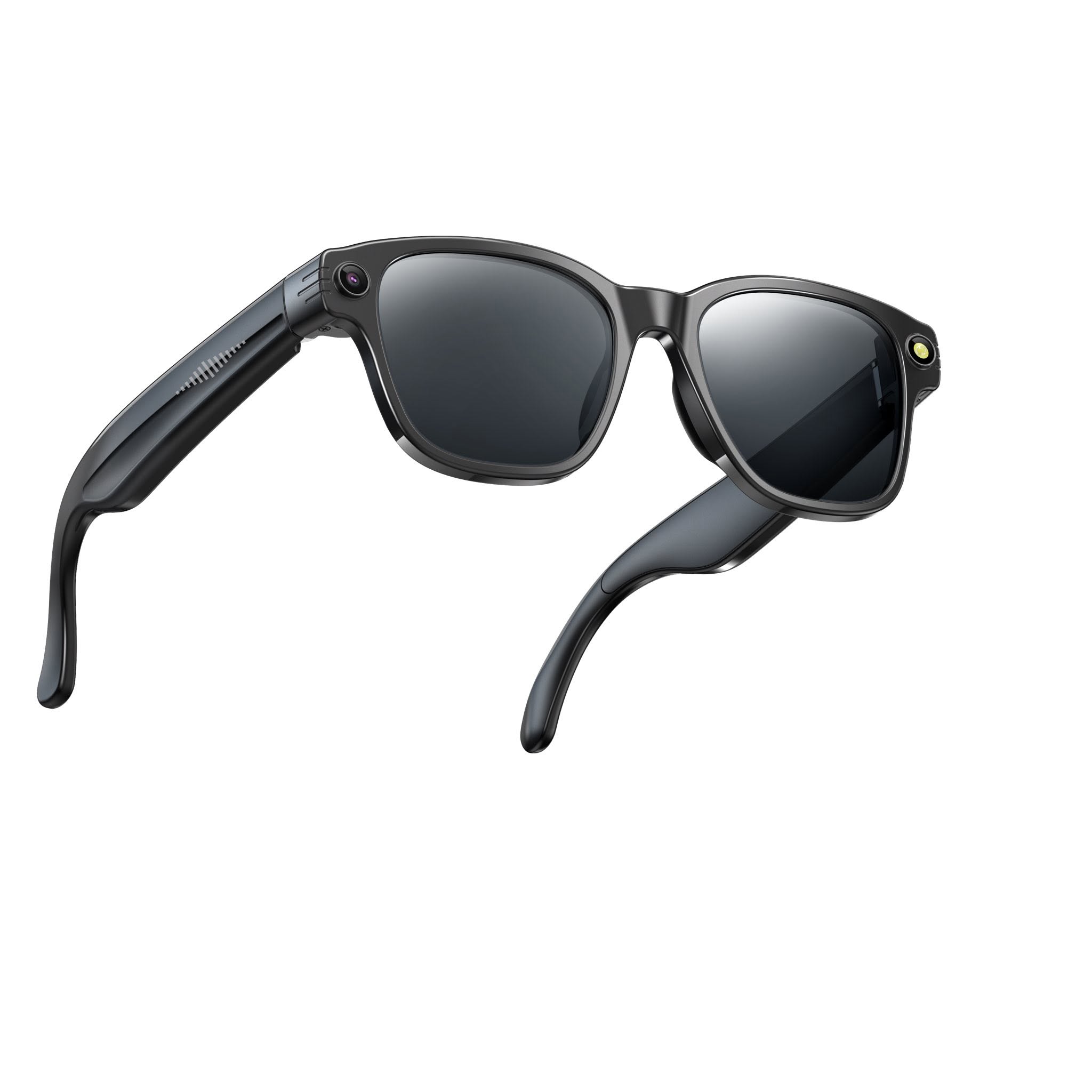 Black smart glasses preview